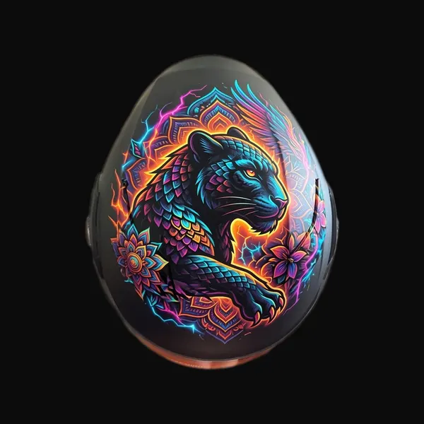 Ember Scales: helmet wrap design