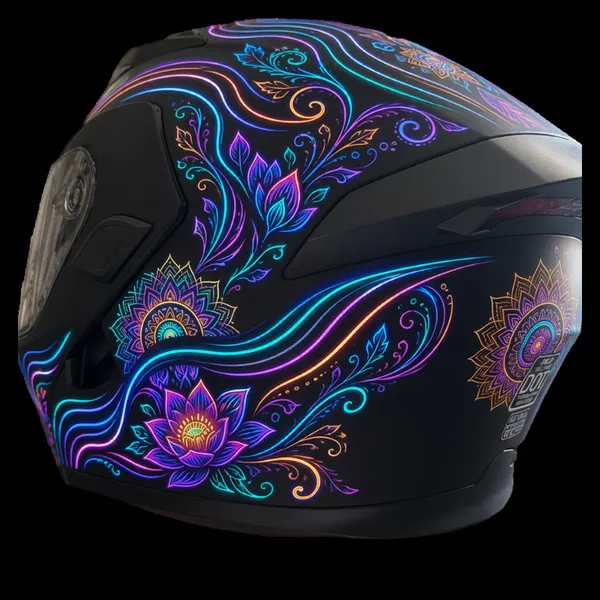 Mandala Run: helmet wrap design